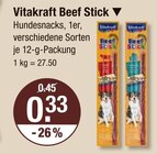 Beef Stick von Vitakraft im aktuellen V-Markt Prospekt für 0,33 €
