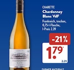 Chardonnay Blanc VdF im ALDI SÜD Prospekt Chardonnay Blanc VdF von CHARETTE im aktuellen ALDI SÜD Prospekt für 1,79 €