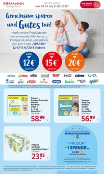 Pampers im Rossmann Prospekt "Online Exklusive Angebote" mit 5 Seiten (Essen)