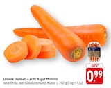 EDEKA Großbettlingen - echt & gut Möhren Angebot im Prospekt echt & gut Möhren bei EDEKA im Großbettlingen Prospekt für 0,99 €