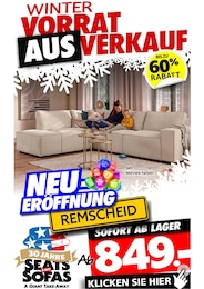 Seats and Sofas Prospekt für Remscheid: "NEUERÖFFNUNG REMSCHEID", 1 Seite, 15.02.2025 - 28.02.2025