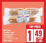 Zwiebel- oder Leberwurst von Wiltmann im aktuellen EDEKA Prospekt