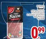 Delikatess Bacon von Gut & Günstig im aktuellen EDEKA Prospekt für 0,99 €