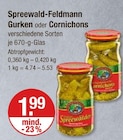 Gurken von Spreewald-Feldmann für 1,99 € bei V-Markt im Angebot Gurken von Spreewald-Feldmann im aktuellen V-Markt Prospekt