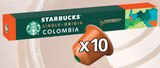 CAPSULES DE CAFÉ X10 COLOMBIA - STARBUCKS PAR NESPRESSO - Intermarché Hyper à Dijon CAPSULES DE CAFÉ X10 COLOMBIA - STARBUCKS PAR NESPRESSO en promo chez Intermarché Hyper Dijon à 6,58 €