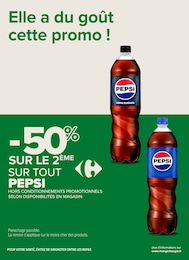 Prix et réduction Pepsi dans le prospectus Carrefour Proximité en cours Offre Pepsi dans le catalogue Carrefour Proximité du moment à la page 14