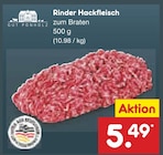 Aktuelles Rinder Hackfleisch Angebot bei Netto Marken-Discount in Duisburg ab 5,49 €