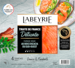 30% CAGNOTTÉS<BR>SUR VOTRE COMPTE<CAGNOTTE> SUR LA GAMME DES SAUMONS ET TRUITES FUMÉS - LABEYRIE en promo chez Auchan Supermarché Colombes