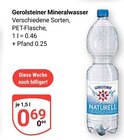 Mineralwasser Naturell im Angebot bei GLOBUS in Pulheim Mineralwasser Naturell Angebote von Gerolsteiner bei GLOBUS Pulheim