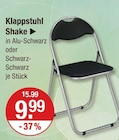 Klappstuhl Shake von  im aktuellen V-Markt Prospekt für 9,99 €