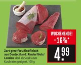 Zart gereiftes Rindfleisch aus Deutschland: Rinderfilets/Lenden im Angebot bei Marktkauf in Friedrichshafen Zart gereiftes Rindfleisch aus Deutschland: Rinderfilets/Lenden Angebote bei Marktkauf Friedrichshafen für 4,99 €