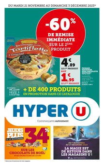 Prospectus Hyper U de la semaine "Hyper U" avec 1 pages, valide du 21/11/2023 au 03/12/2023 pour Tailleville et alentours