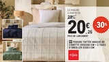 PARURE TUFTÉE HOUSSE DE COUETTE 200X200 CM + 2 TAIES D'OREILLER 63X63 CM - Tissaia en promo chez E.Leclerc Villeurbanne à 20,26 €