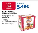 Petites madeleines aux pépites de chocolat - SAINT MICHEL en promo chez Costco Petites madeleines aux pépites de chocolat - SAINT MICHEL dans le catalogue Costco