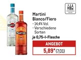 Bianco/Fiero von Martini im aktuellen METRO Prospekt für 7,01 €