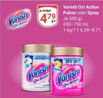 Oxi Action Pulver Angebote von Vanish bei GLOBUS Braunschweig für 4,79 €