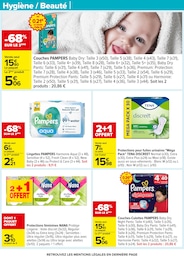 Prix et réduction Pampers dans le prospectus Carrefour en cours Offre Pampers dans le catalogue Carrefour du moment à la page 43