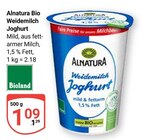 Aktuelles Weidemilch Joghurt Angebot bei GLOBUS in Braunschweig ab 1,09 €