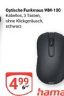 Optische Funkmaus WM-100 im Angebot bei GLOBUS in Neustadt Optische Funkmaus WM-100 Angebote von hama bei GLOBUS Neustadt für 4,99 €