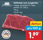 Aktuelles Hüftsteak vom Jungbullen Angebot bei Netto Marken-Discount in Rostock ab 1,89 €