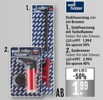 Stabfeuerzeug mit Turboflamme Angebote von well holzer bei Marktkauf Lörrach für 1,99 €