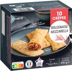 Picard La Grande-Motte - Promo 10 crêpes bolognaise, mozzarella Promo 10 crêpes bolognaise, mozzarella à 3,24 € dans le catalogue Picard à La Grande-Motte
