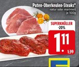 Puten-Oberkeulen-Steaks im EDEKA Prospekt Puten-Oberkeulen-Steaks im aktuellen EDEKA Prospekt für 1,11 €