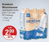 Mineralwasser von Krumbach im aktuellen V-Markt Prospekt für 2,99 €