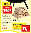 Kaminholz für 11,00 € bei Thomas Philipps im Angebot Kaminholz im aktuellen Thomas Philipps Prospekt