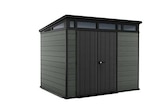 Abri de jardin CORTINA 97 en résine coloris vert et gris 6 m² - Brico Dépôt à Strasbourg Abri de jardin CORTINA 97 en résine coloris vert et gris 6 m² en promo chez Brico Dépôt Strasbourg à 1 299,00 €