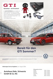 Volkswagen Werkstatt & Auto Prospekt der aktuellen Woche mit 1 Seite, gültig von 01.06.2026 bis 31.08.2026, in Haselünne und Umgebung Aktueller Volkswagen Werkstatt & Auto Prospekt in Haselünne und Umgebung, "Mehr Platz. Mehr Möglichkeiten." mit 1 Seite, 01.06.2026 - 31.08.2026