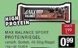 E center - SPORT PROTEINRIEGEL Angebot im Prospekt SPORT PROTEINRIEGEL bei E center im Prospekt "" für 0,99 €