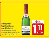 Sekt, Fruchtsecco oder Alkoholfrei bei EDEKA im Prospekt "" für 1,11 €