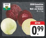 EDEKA Roßtal - Sächsischer Weißkohl Angebot im Prospekt Sächsischer Weißkohl bei EDEKA im Roßtal Prospekt für 0,99 €