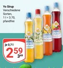 Sirup Angebote von Yo bei GLOBUS Trier für 2,59 €