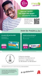 mea - meine apotheke Prospekt für München: "Unsere Juni-Angebote", 4 Seiten, 01.06.2026 - 30.06.2026