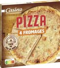 Pizza 4 Fromages Cuite au Feu de Bois surgelée - CASINO à 2,39 € dans le catalogue Géant Casino