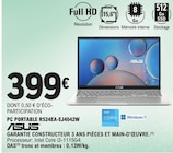 PC Portable R524EA-EJ4042W - ASUS en promo chez E.Leclerc Saint-Quentin à 399,00 €