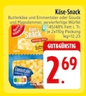 Käse-Snack Butterkäse und Emmentaler bei EDEKA im Prospekt "" für 2,69 €