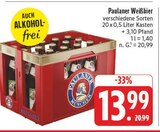 Weißbier im Angebot bei EDEKA in Wertheim Weißbier Angebote von Paulaner bei EDEKA Wertheim für 13,99 €