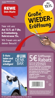 REWE Prospekt Frankenberg (Eder) "Dein Markt" mit 4 Seiten