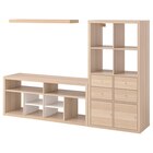 TV-Möbel, Kombination Eicheneff wlas von KALLAX / LACK im aktuellen IKEA Prospekt