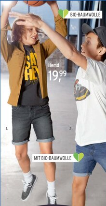 Ernstings family Mönchshof - Hemd, Kappe, T-Shirt und Shorts Hemd, Kappe, T-Shirt und Shorts Angebot bei Ernstings family Mönchshof im Prospekt NEUE ONLINE-HIGHLIGHTS AM START!