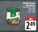 Rotwurst bei EDEKA im Steinbach Prospekt für 2,49 €