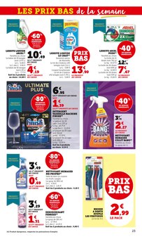 Promotion Ménagère dans le prospectus Hyper U, valable du 18/11/2025 au 30/11/2025 Promo Ménagère dans le catalogue Hyper U du moment à la page 23