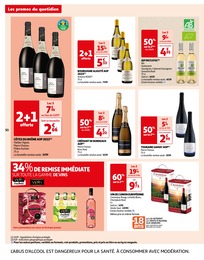 Offre Vin Bio dans le catalogue Auchan Hypermarché du moment à la page 50