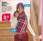 Schal im Netto mit dem Scottie Prospekt Schal von Snoopy im aktuellen Netto mit dem Scottie Prospekt für 5,99 €