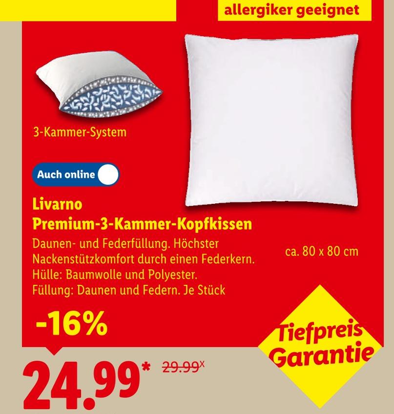 Premium-3-Kammer-Kopfkissen