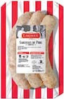 3 saucisses de porc confites - LARTIGUE ET FILS - Intermarché 3 saucisses de porc confites - LARTIGUE ET FILS à 3,99 € dans le catalogue Intermarché