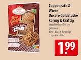 Unsere Goldstücke kernig & kräftig im Angebot bei famila Nordost in Norderstedt Unsere Goldstücke kernig & kräftig Angebote von Coppenrath & Wiese bei famila Nordost Norderstedt für 1,99 €